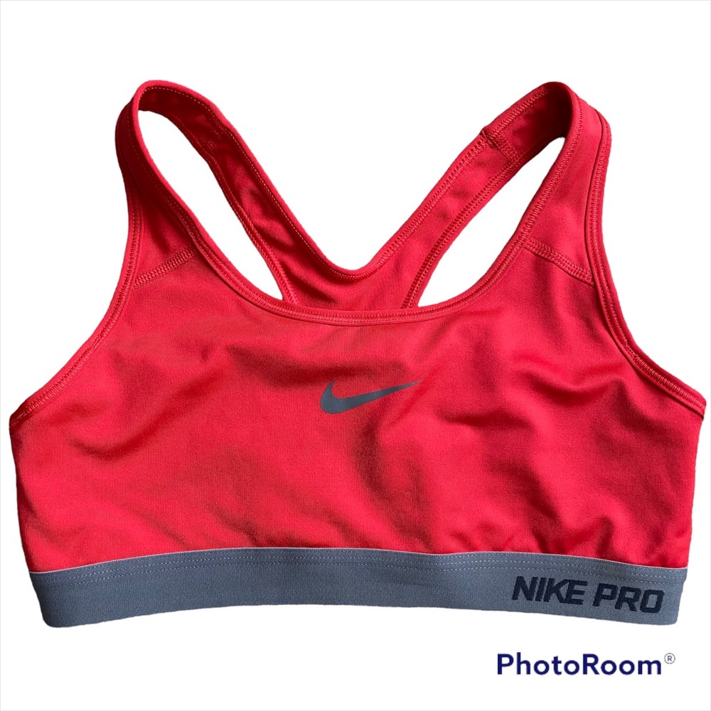 Nike Pro Red Sports Bra size Medium